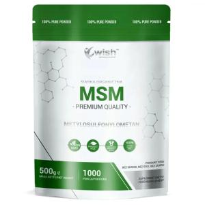 MSM SIARKA ORGANICZNA W PROSZKU Metylosulfonylometan Stawy Mięśnie 0,5 KG