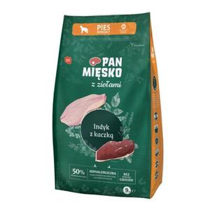 Karma sucha dla psa indyk/kaczka m 9 kg PAN MIĘSKO