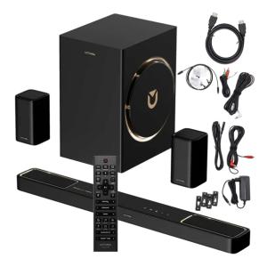 SOUNDBAR KINO DOMOWE 7.1 Z SUBWOOFER DOLBY ATMOS 500W BLUETOOTH 5.3 HDMI