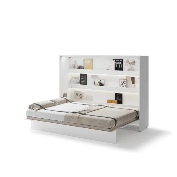 Półkotapczan poziomy BC-04 Bed Concept 140x200 cm 140x200 cm | Szary | składany | funkcjonalny | oszczędność przestrzeni