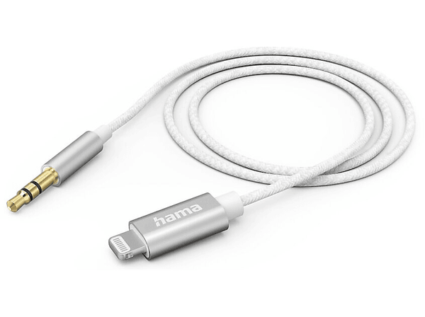 Kabel HAMA Audio Lightning - Jack 3.5mm 1m Biały