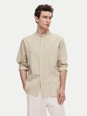 Selected Homme Koszula New Linen 16079054 Beżowy Regular Fit