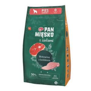 Karma dla psa wołowina/królik M 3 kg Pan Mięsko