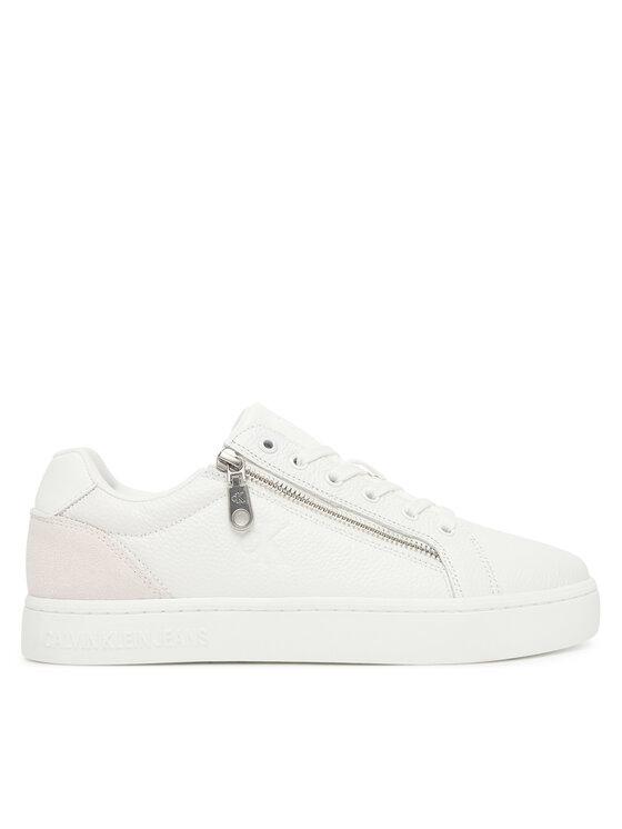 Calvin Klein Jeans Sneakersy Classic Cupsole Zip Low In YM0YM01318 Biały