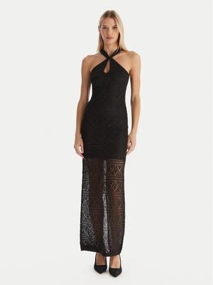 Guess Sukienka dzianinowa W5YK48 Z37G0 Czarny Slim Fit
