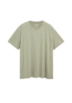 Melanżowy T-shirt z miękkiej mieszanki bawełny