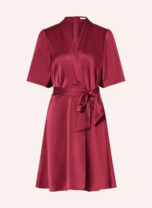 Mrs & Hugs Sukienka Satynowa W Stylu Kopertowym rot