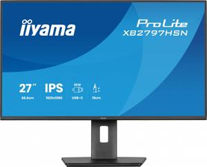 IIYAMA Monitor 27 cali XB2797HSN-B1 IPS,FHD,HAS150 ,350cd,1ms HDMI, DP,USB-C DOCK 65W, 4xUSB HUB, RJ45