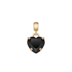 Daniel Wellington DW Charm Heart Crystal 12x6mm Gold/Black