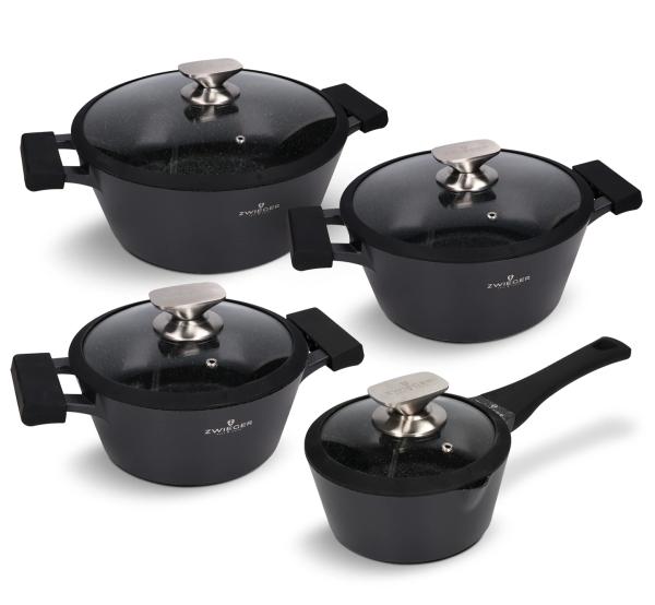 Zestaw garnków 8 el. Black Stone Zwieger