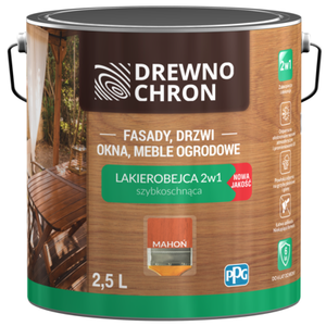 Lakierobejca 2w1 mahoń 2,5 l Drewnochron