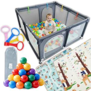 KOJEC DLA DZIECKA DZIECI 130x130 ZESTAW PREMIUM MIĘKKA MATA PIŁKI + TORBA
