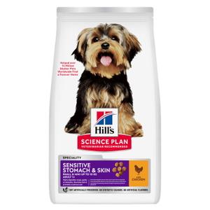 Hill's Science Plan karma sucha dla psa, Sensitive Stomach & Skin, Small & Mini Adult, z kurczakiem 6 kg
