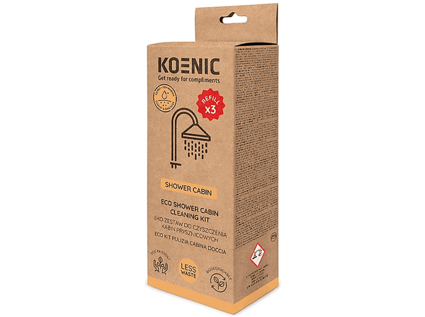 Zestaw do czyszczenia kabin prysznicowych (tabletki+butelka) KOENIC KCL-S007-INT