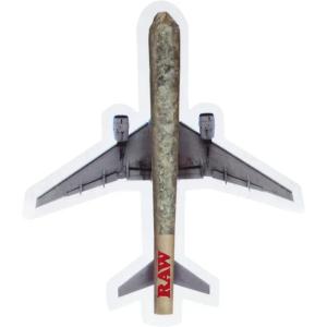 Naklejka RAW CONE PLANE samolot RAW Flying