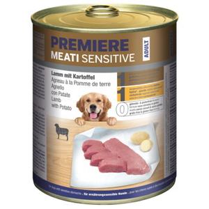 PREMIERE Meati Sensitive mokra karma dla psa, Adult, Jagnięcina i ziemniaki 24x800 g