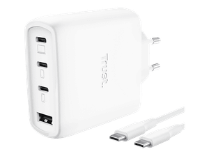 Ładowarka sieciowa TRUST Maxo GaN 65W 1xUSB-A 3xUSB-C Biały