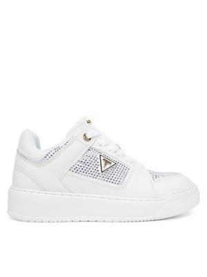 Guess Sneakersy FLTDL2 LEA12 Biały