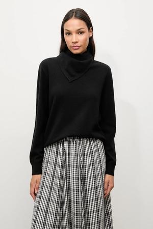 Answear.LAB sweter z wełny merino z apaszką