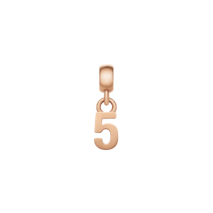 Daniel Wellington DW Charm Number 5 Rose Gold