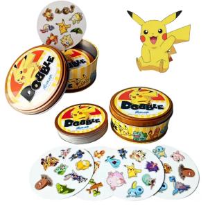 Gra Karciana Rodzinna DOBBLE POKEMON PIKACHU Znajdź pary 55 kart