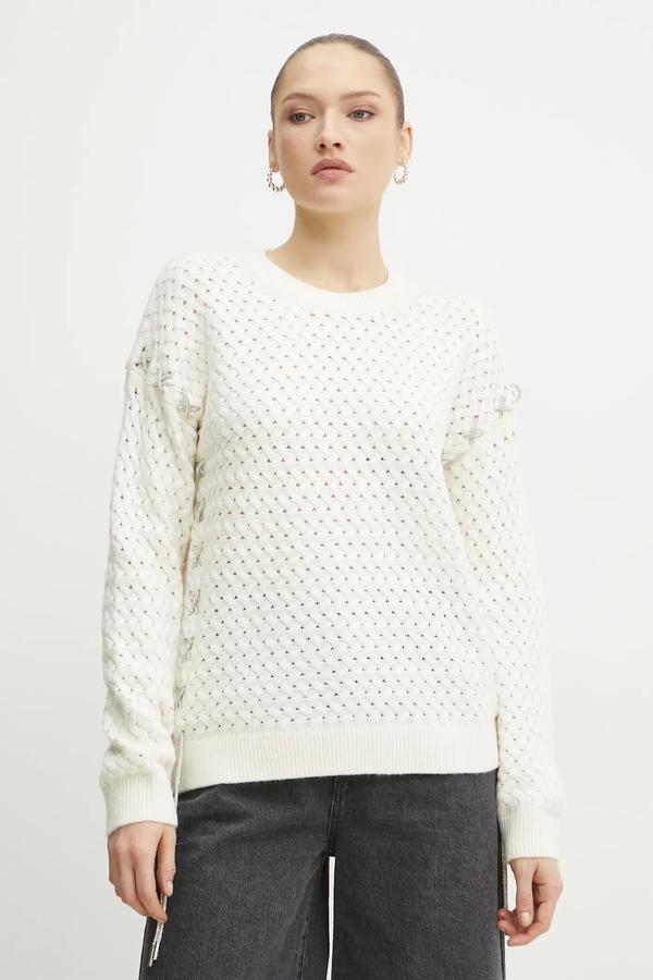 Guess sweter z domieszką wełny ELLISS