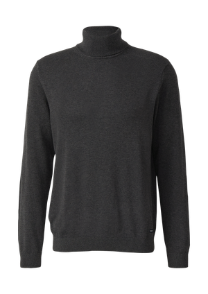 Sweter z golfem wykonany z czystej bawełny
