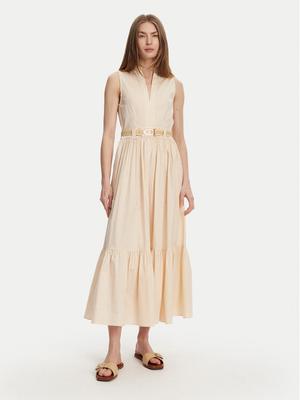 TWINSET Sukienka codzienna 251TT2101 Beżowy Regular Fit