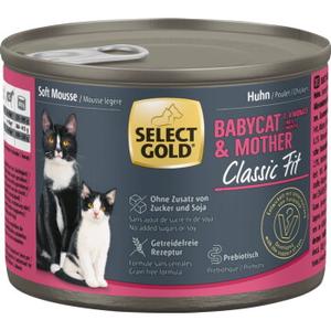 SELECT GOLD Babycat & Mother Soft Mousse Kurczak 24x200 g