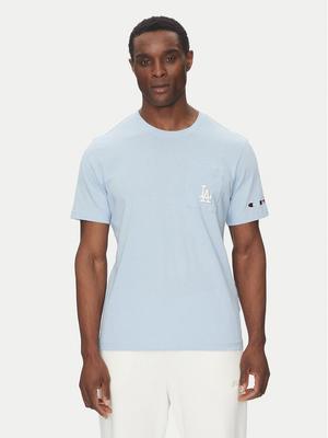 Champion T-Shirt 221038 Błękitny Regular Fit