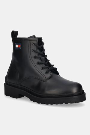 Tommy Jeans buty skórzane TJM LACE UP RUBBERIZED