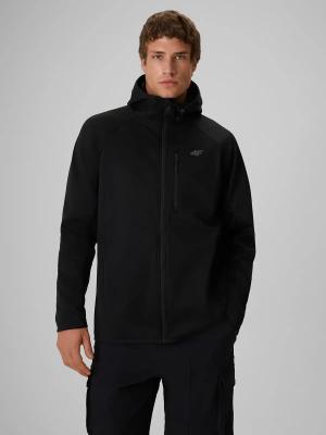 4F M646 Kurtka męska SOFTSHELL sportowa na co dzień czarna (M)