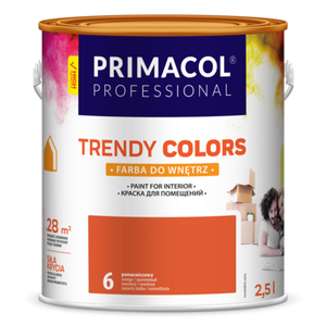 Farba Trendy Colors pomarańczowa (6) 2,5 l PRIMACOL PROFESSIONAL