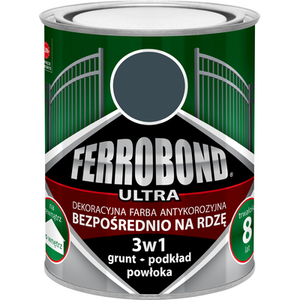 Farba antykorozyjna FERROBOND ULTRA mat grafit RAL 7015 0,7 l