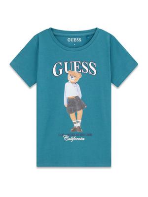 Guess T-Shirt J6YI08 K3710 Zielony Regular Fit