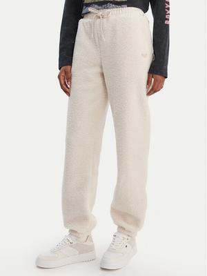 Roxy Spodnie dresowe Waves Of Warmths ERJNP03674 Écru Regular Fit