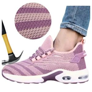 Buty robocze Półbuty Damskie siatkowe Oddychające Bardzo Lekkie z Noskiem