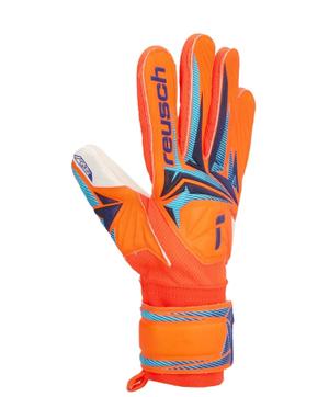 Reusch Rękawice bramkarskie dziecięce Attrakt Grip Junior pomarańczowe (3)