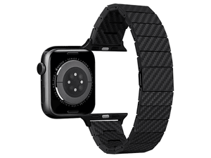 Pasek PITAKA Carbon Fiber Modern do Apple Watch 49/45/44mm Czarno-szary