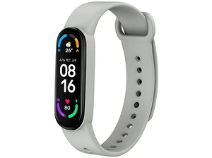 Opaska YUNMI do Xiaomi Mi Band 6/Mi 5 Jasnoszary