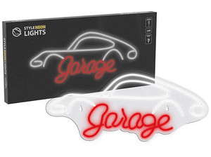 Neon LED MANTA Garage plexi SNL95WH Biało-czerwony