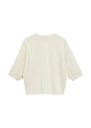 Lejąca bluza z nietoperzowymi rękawami i detalami szwów
