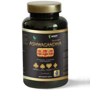 MOCNA ASHWAGANDHA 777 9% WITANOLIDÓW Żeń-Szeń Adaptogen Stres Pamięć 90 kap