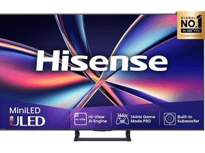 PRODUKT PO EKSPOZYCJI - Telewizor ULED Mini-LED HISENSE 75E8Q 75" 4K 144Hz VIDAA Quantum Dot Colour Czarny