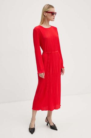 Never Fully Dressed sukienka Red Gaia Plisse