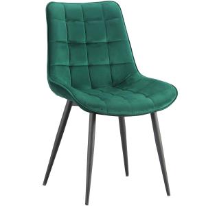 Krzesło welurowe zielone ART830 | OUTLET