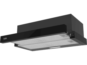 Okap teleskopowy BEKO b300 HNT63322BH 3 prędkości Oświetlenie LED 320m3/h 60cm Czarny