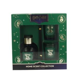 Zestaw Harry Potter 2 x świeca zapachowa i dyfuzor z patyczkami Slytherin