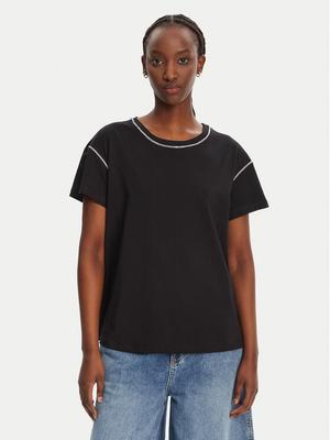 Liu Jo T-Shirt WA5148 J4893 Czarny Regular Fit
