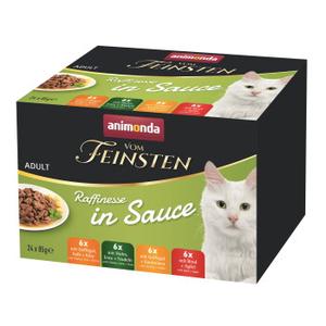 animonda Vom Feinsten mokra karma dla kota, Adult, Raffinesse, w sosie, pakiet mieszany 24x85 g